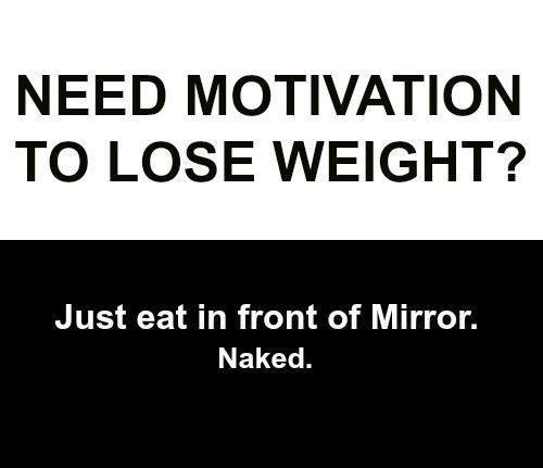 losing weight naked